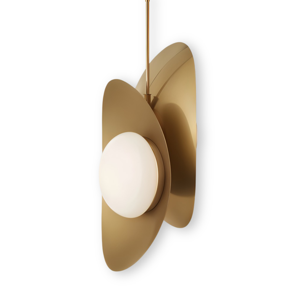 Luxe Pearle Pendelleuchte - Luxuriöse Perlenglaslampe Metall Hängelampe