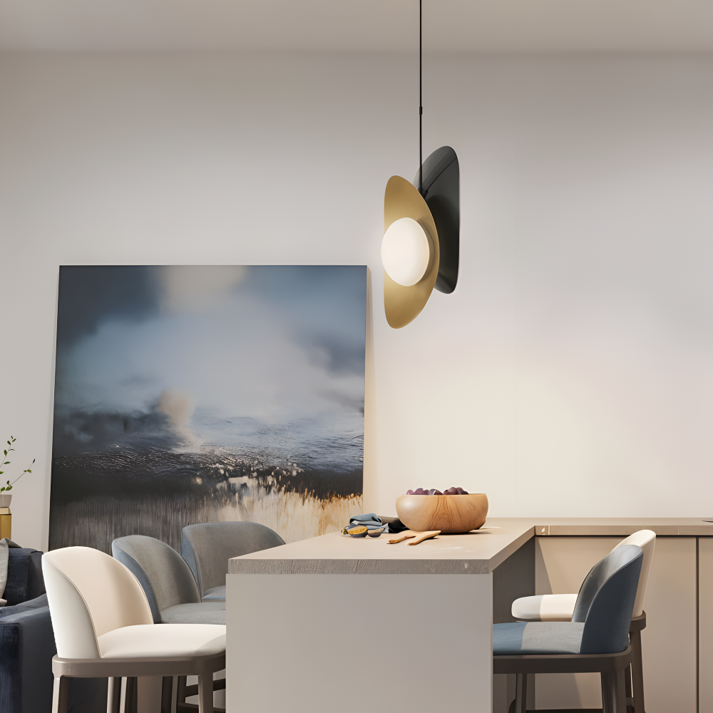 Luxe Pearle Pendelleuchte - Luxuriöse Perlenglaslampe Metall Hängelampe