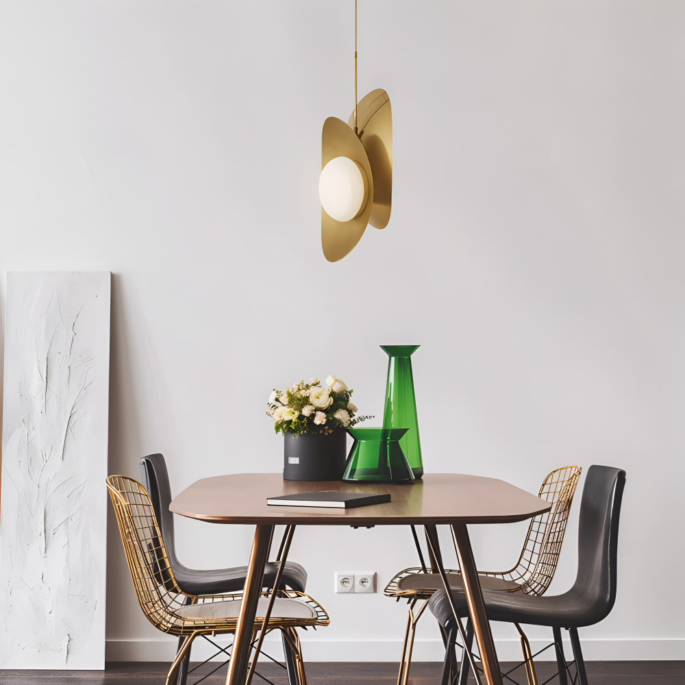 Luxe Pearle Pendelleuchte - Luxuriöse Perlenglaslampe Metall Hängelampe