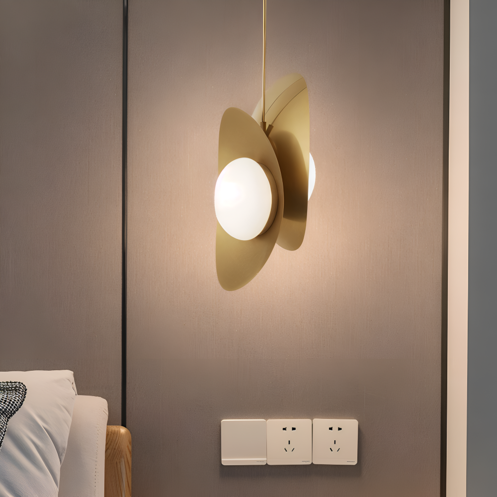 Luxe Pearle Pendelleuchte - Luxuriöse Perlenglaslampe Metall Hängelampe