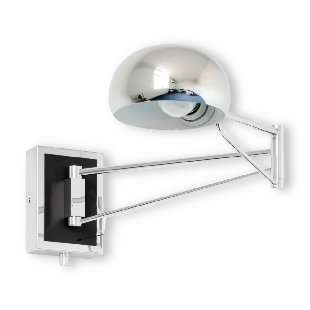 LuxiFlex Wandleuchte - Verstellbare Metallic Langarm Wandlampe - Moderne E27 Macaron Wandleuchten LED