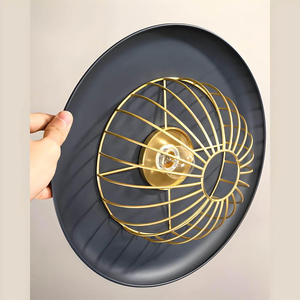 LuxuRail Pendelleuchte - Stylische Retro Moderne Metallkäfig Hängelampe