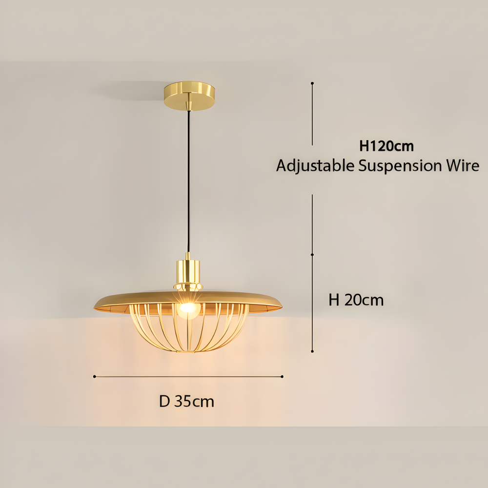 LuxuRail Pendelleuchte - Stylische Retro Moderne Metallkäfig Hängelampe