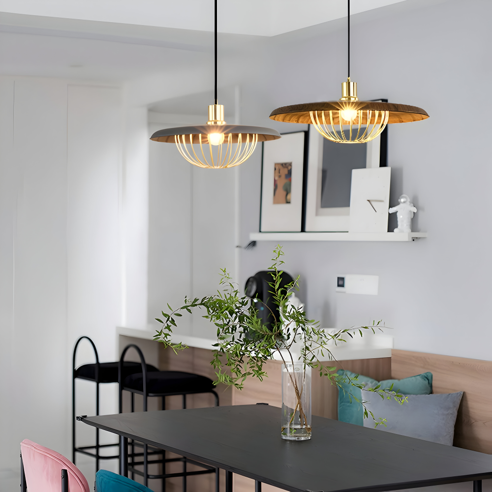 LuxuRail Pendelleuchte - Stylische Retro Moderne Metallkäfig Hängelampe