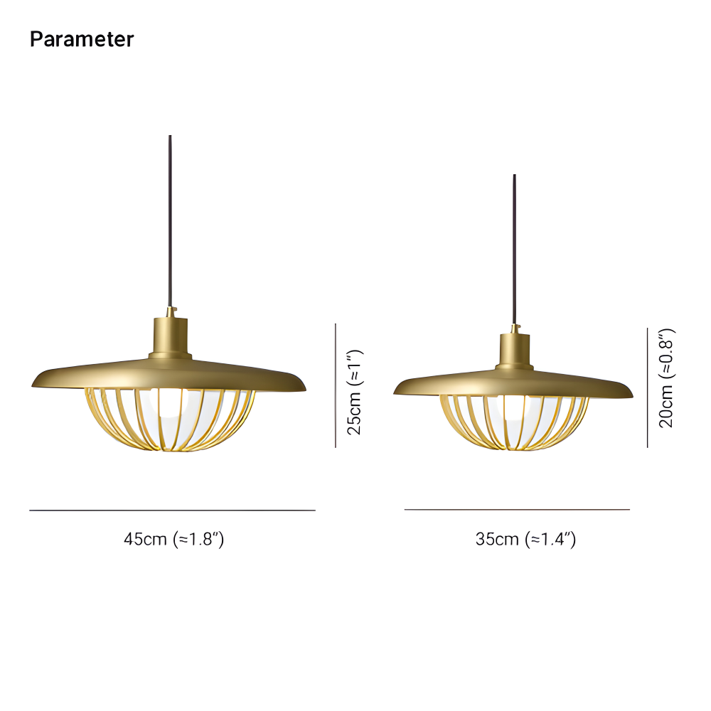 LuxuRail Pendelleuchte - Stylische Retro Moderne Metallkäfig Hängelampe