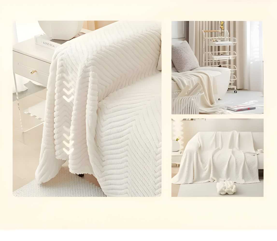 LuxuraWrap Sofa Bezug - Weicher, Rutschfester Sofaschutz - Geometrischer, Haustierfreundlicher Überwurf für Sofa