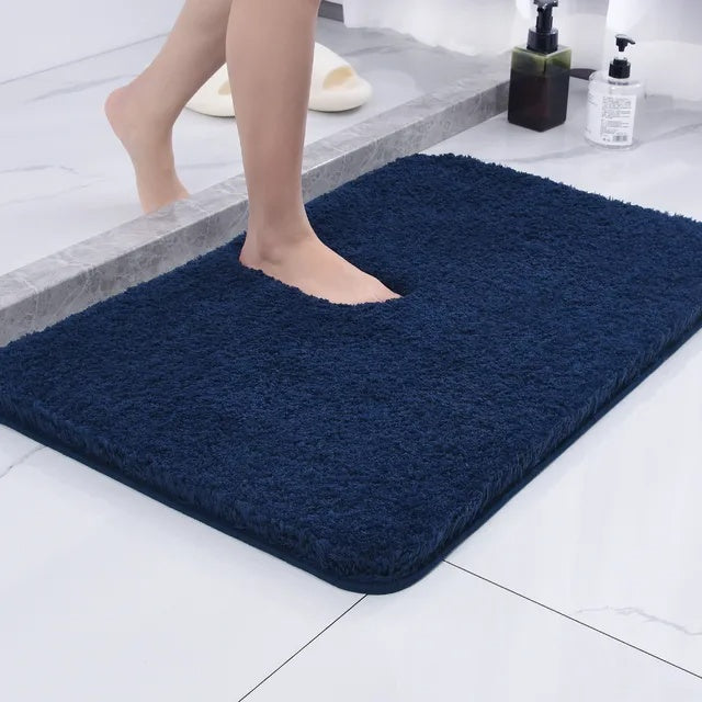 Luxuriöse Mikrofaser Badematte 50x80cm - Weich Rutschfest Schnelltrocknend für Badezimmer 0