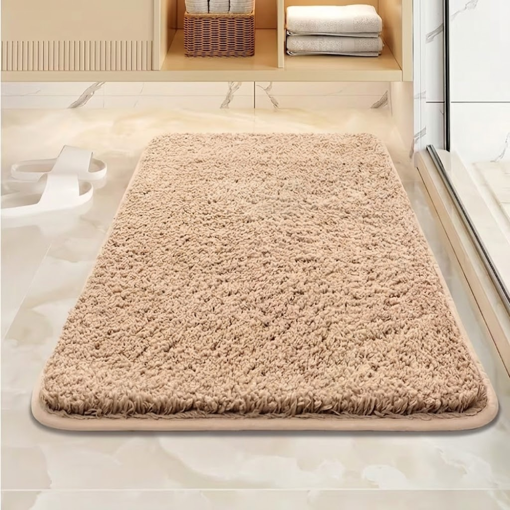 Luxuriöse Mikrofaser Badematte 50x80cm - Weich Rutschfest Schnelltrocknend für Badezimmer