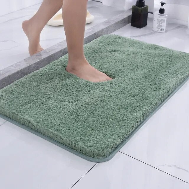 Luxuriöse Mikrofaser Badematte 50x80cm - Weich Rutschfest Schnelltrocknend für Badezimmer 4