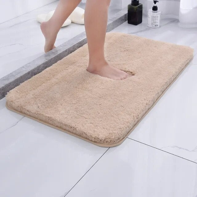 Luxuriöse Mikrofaser Badematte 50x80cm - Weich Rutschfest Schnelltrocknend für Badezimmer 6
