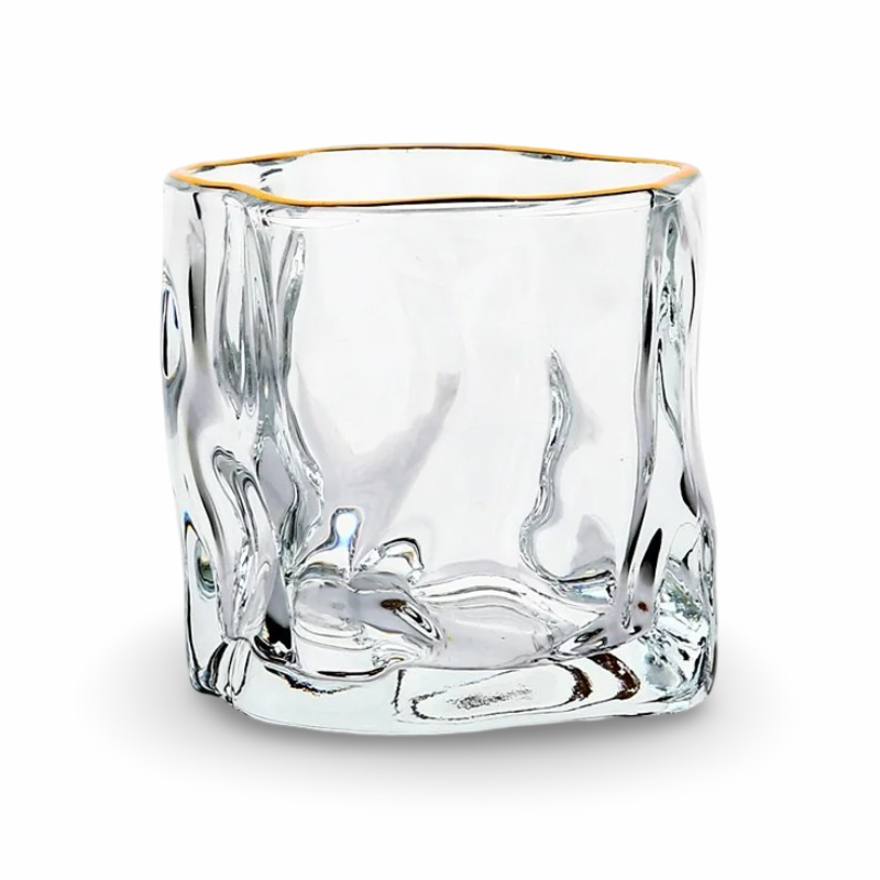 Luxuriöses Handgefertigtes Whiskyglas Set - Gedrehte Gläser für Whisky und Cocktails, 200ml, 2/4/6 Stück