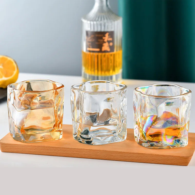 Luxuriöses Handgefertigtes Whiskyglas Set - Gedrehte Gläser für Whisky und Cocktails, 200ml, 4 Stück 2