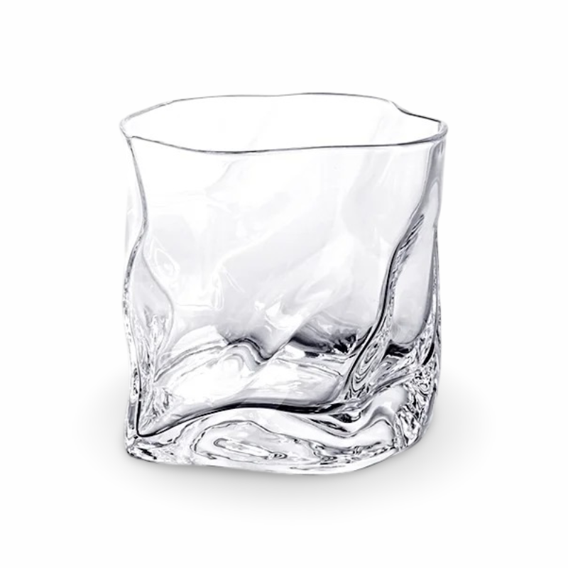 Luxuriöses Handgefertigtes Whiskyglas Set - Gedrehte Gläser für Whisky und Cocktails, 200ml, 2/4/6 Stück