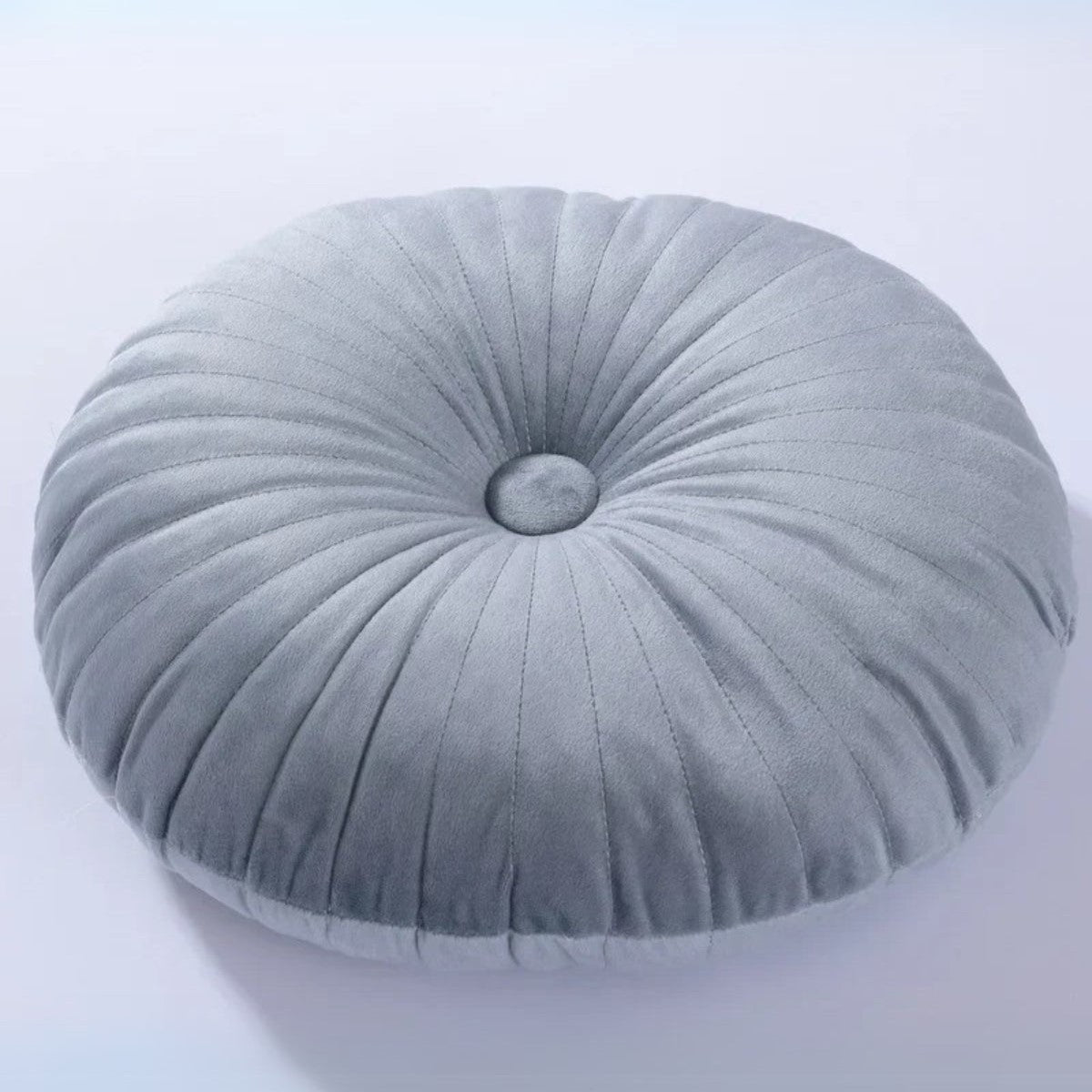 Luxuriöses Rundes Samtkissen - Elegantes Plüschkissen für stilvolle Wohnräume