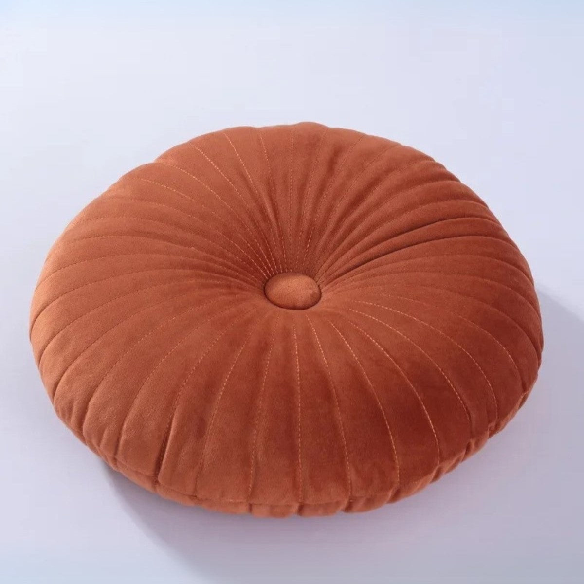 Luxuriöses Rundes Samtkissen - Elegantes Plüschkissen für stilvolle Wohnräume
