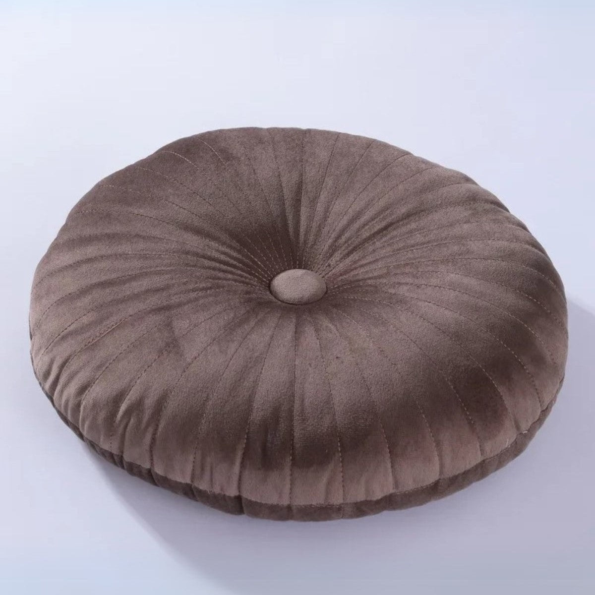Luxuriöses Rundes Samtkissen - Elegantes Plüschkissen für stilvolle Wohnräume