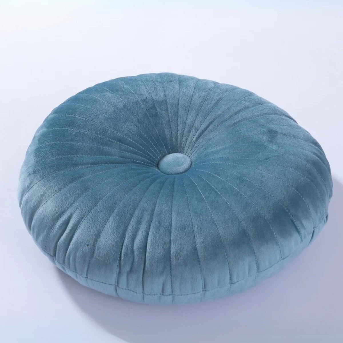 Luxuriöses Rundes Samtkissen - Elegantes Plüschkissen für stilvolle Wohnräume