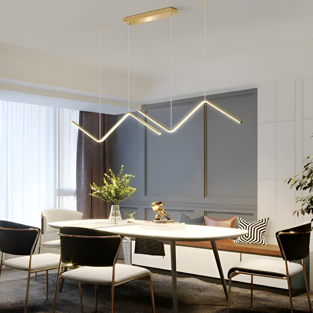 Luxurzi Pendelleuchte - Luxuriöse Dreieckige LED Pendelleuchte