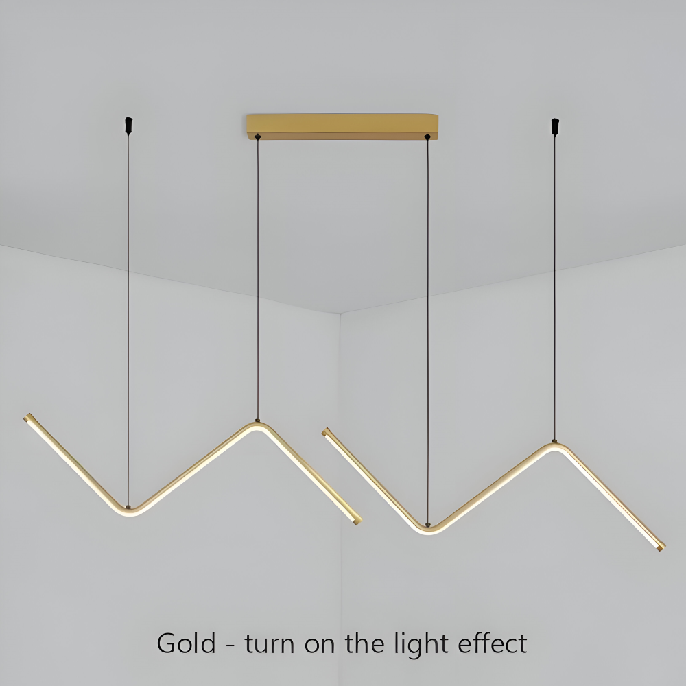 Luxurzi Pendelleuchte - Luxuriöse Dreieckige LED Pendelleuchte