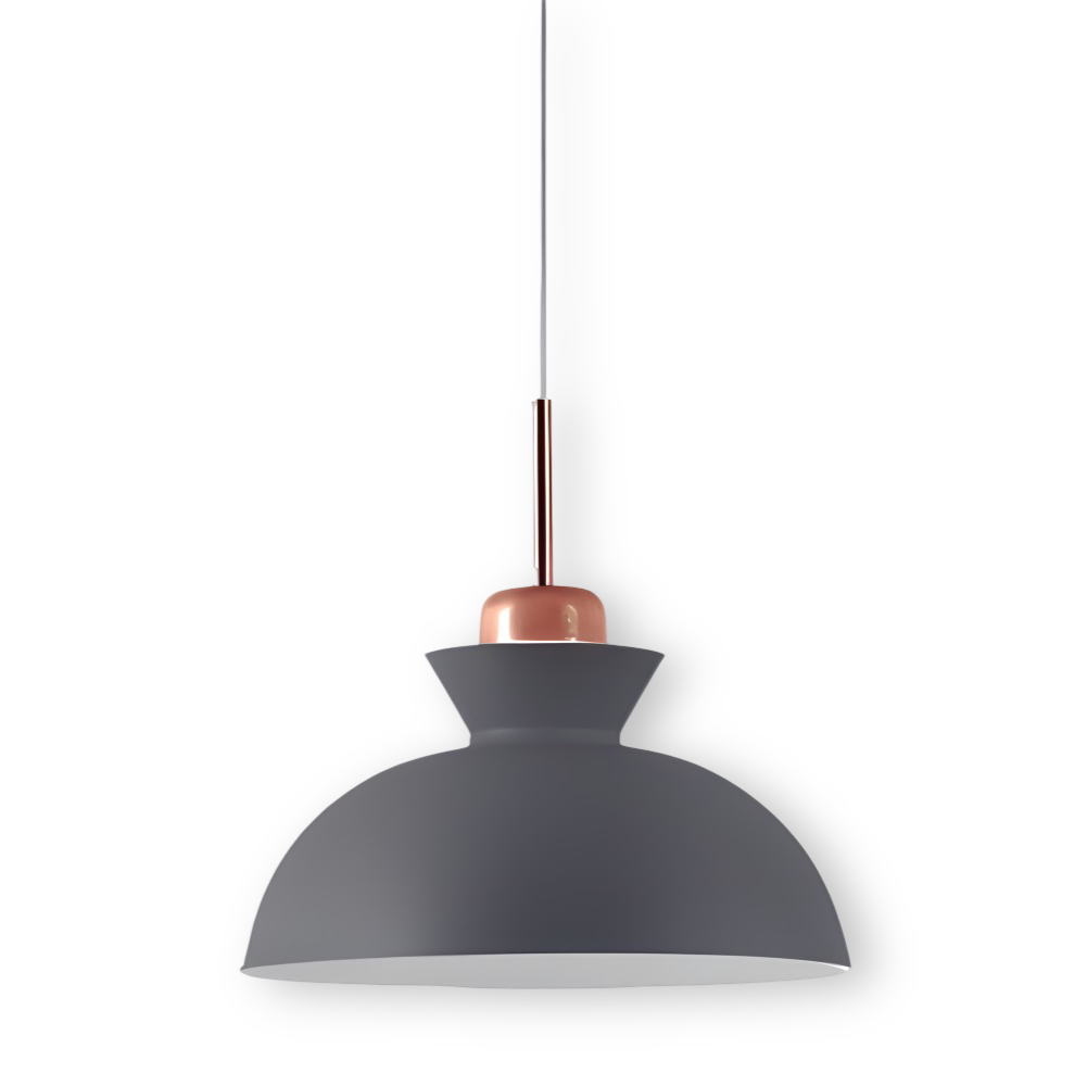 Macaron Hue Pendelleuchte - Bunte Flanell & Kuppel Design Hängelampe in Macaron Farben