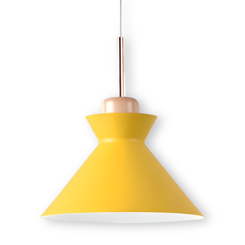 Macaron Hue Pendelleuchte - Bunte Flanell & Kuppel Design Hängelampe in Macaron Farben