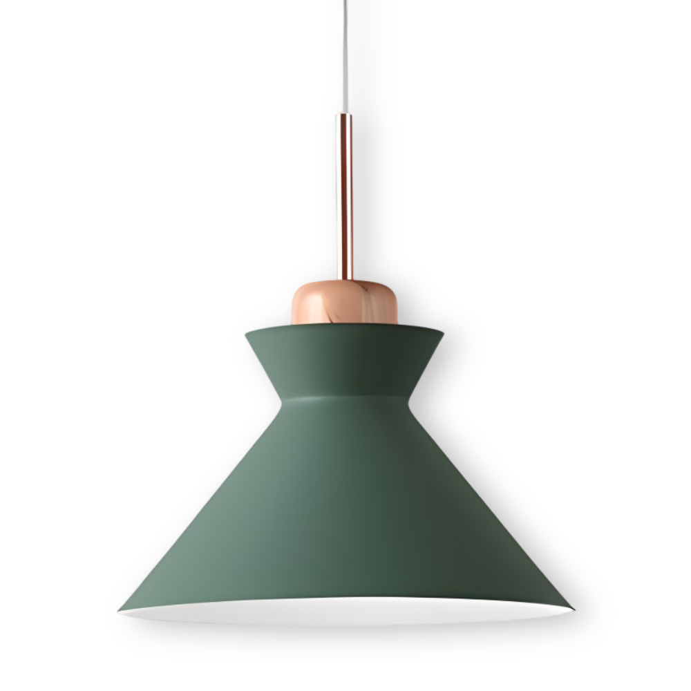 Macaron Hue Pendelleuchte - Bunte Flanell & Kuppel Design Hängelampe in Macaron Farben