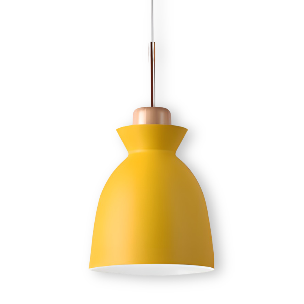 Macaron Hue Pendelleuchte - Bunte Flanell & Kuppel Design Hängelampe in Macaron Farben
