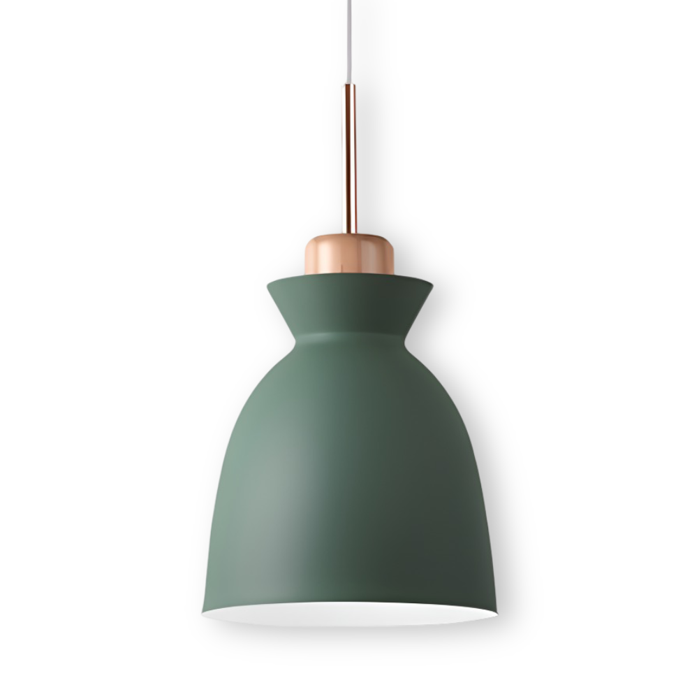 Macaron Hue Pendelleuchte - Bunte Flanell & Kuppel Design Hängelampe in Macaron Farben