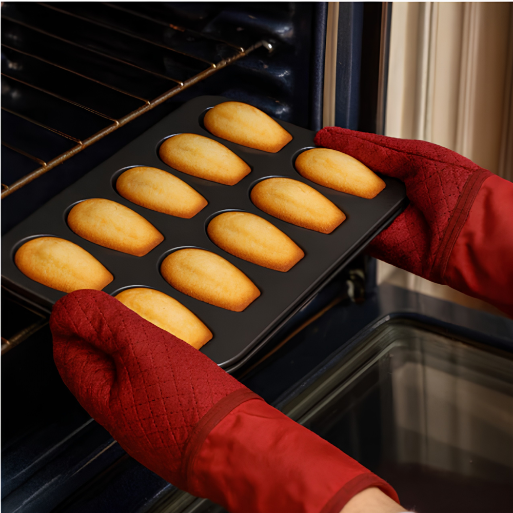 Madeleine Backform aus Kohlenstoffstahl – Antihaft Muschel Kuchenform für Gebäck, Muffins & Backen
