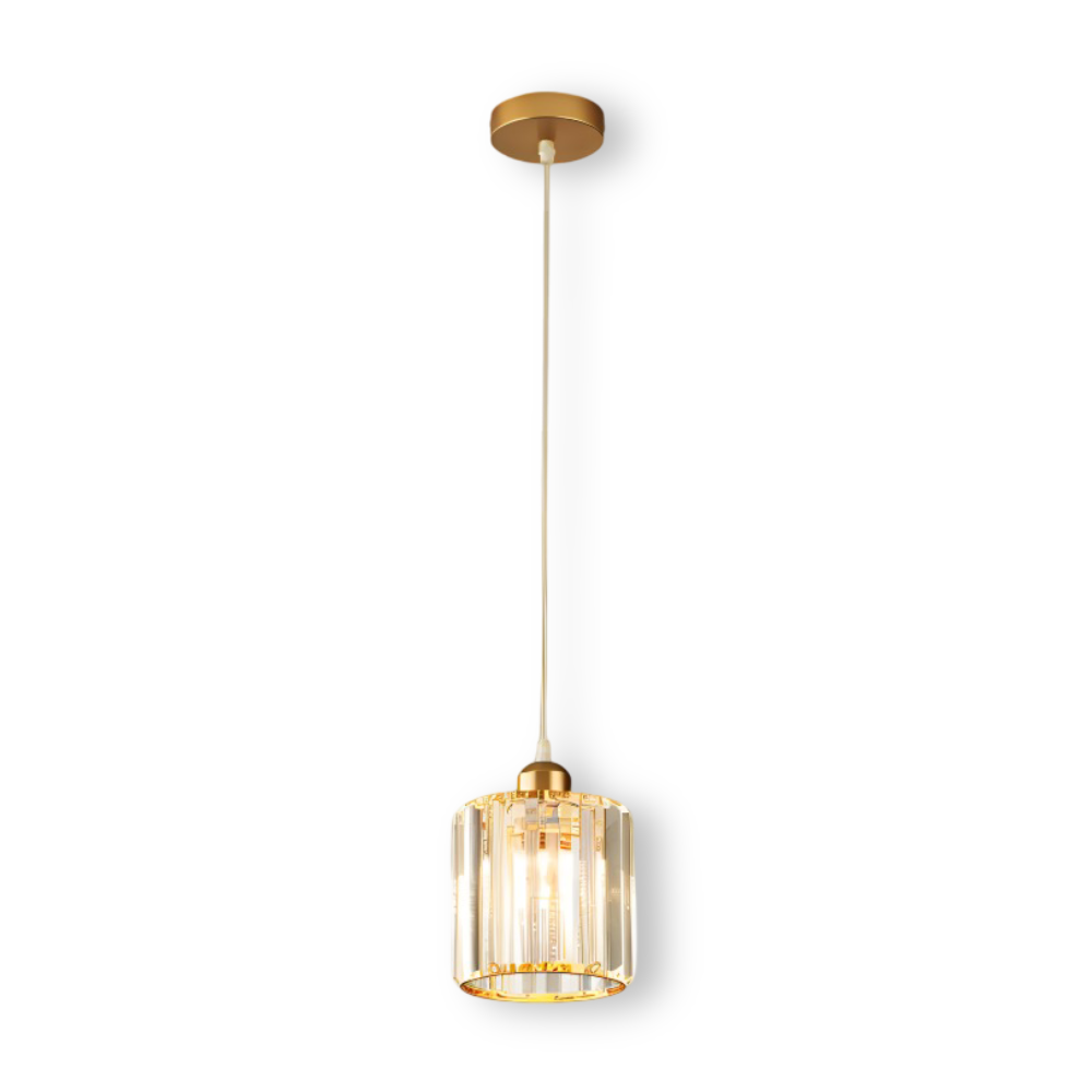 MagesticSpark Pendelleuchte - Schwarz Gold Pendelleuchte Quadratisch - Kristall Hängende Dekorationen Lampe