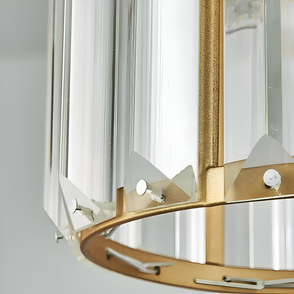 MagesticSpark Pendelleuchte - Schwarz Gold Pendelleuchte Quadratisch - Kristall Hängende Dekorationen Lampe
