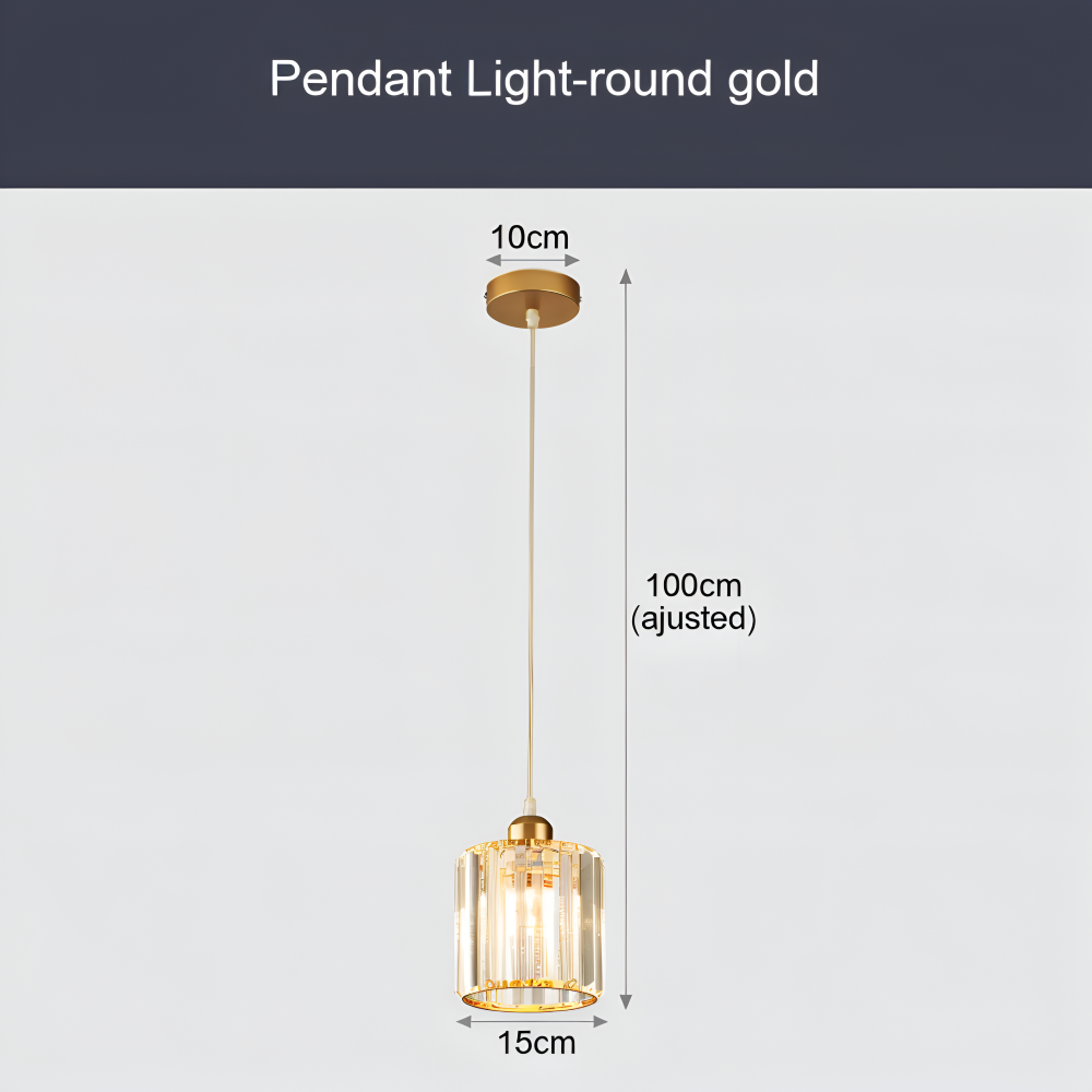 MagesticSpark Pendelleuchte - Schwarz Gold Pendelleuchte Quadratisch - Kristall Hängende Dekorationen Lampe