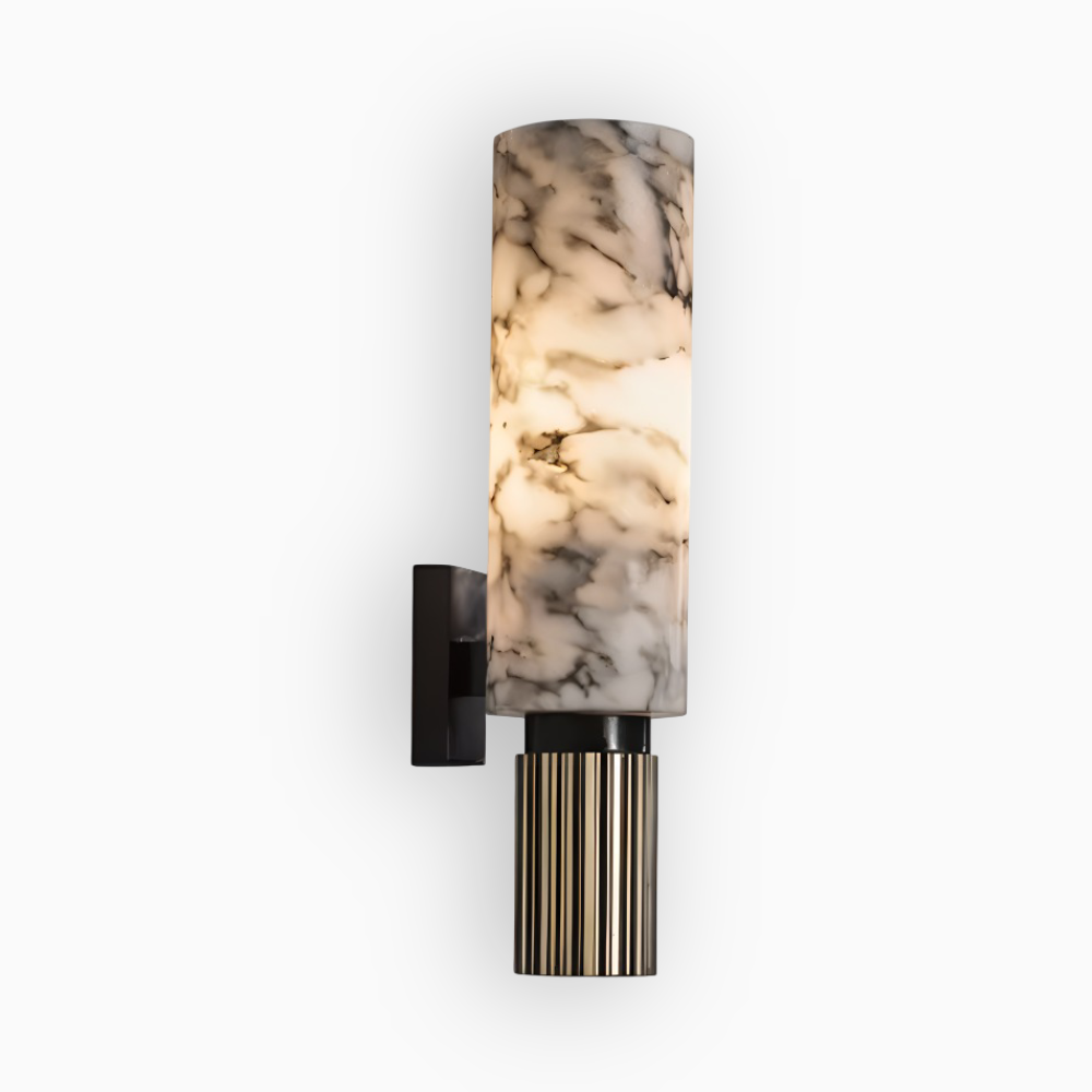 Marble Wandleuchte - Zylindrische Wandlampe - Naturmarmor Wandleuchten LED