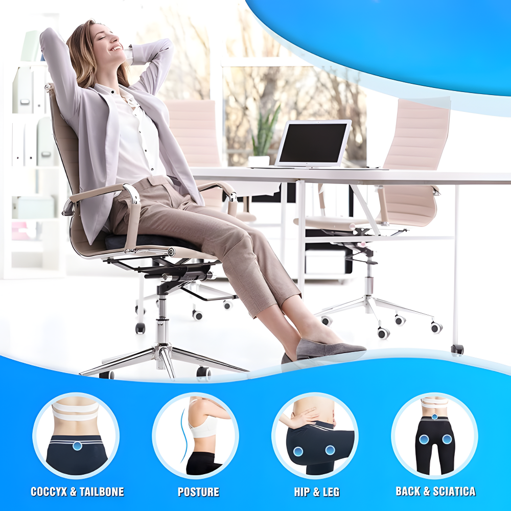 Memory Schaum Ergonomische Sitzkissen - Lindert Hüft- und Rückenschmerzen