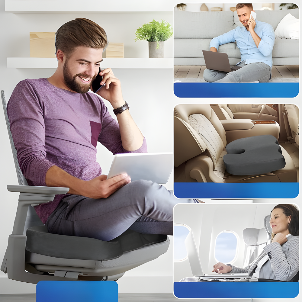 Memory Schaum Ergonomische Sitzkissen - Lindert Hüft- und Rückenschmerzen