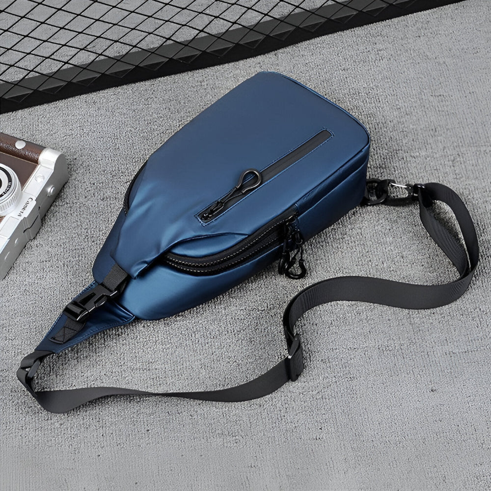 MetroFlex Crossbody Bag - Verstellbare Cross Body Bag Men - Modische Crossbody Bag Schwarz