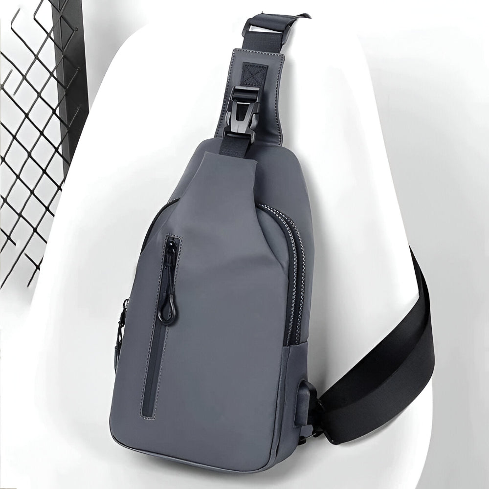 MetroFlex Crossbody Bag - Verstellbare Cross Body Bag Men - Modische Crossbody Bag Schwarz
