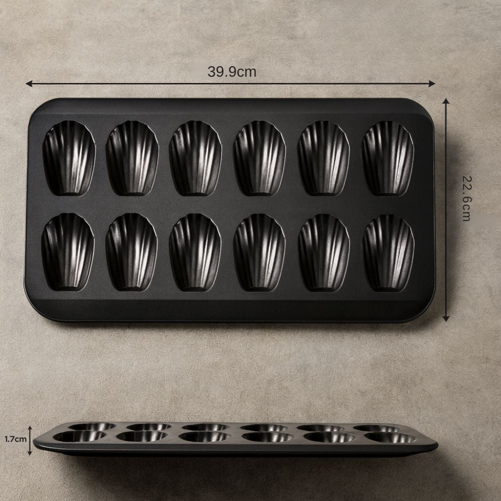 Mina Kleine Kuchenform | Kohlenstoffstahl, Muschel-Design 0