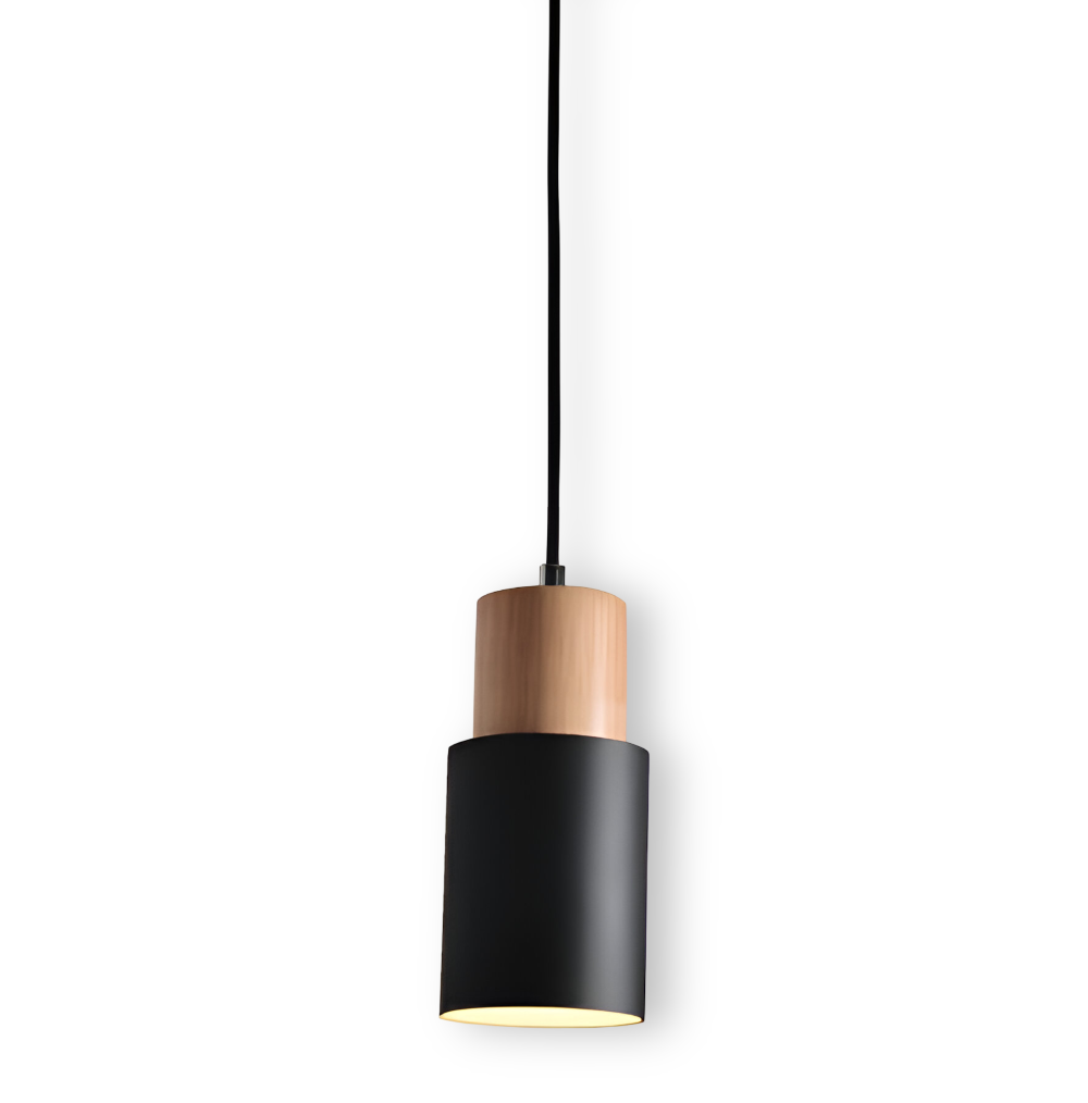 MiniCylinder Deckenleuchte - Minimalistische Aluminium Makrone Hängelampe
