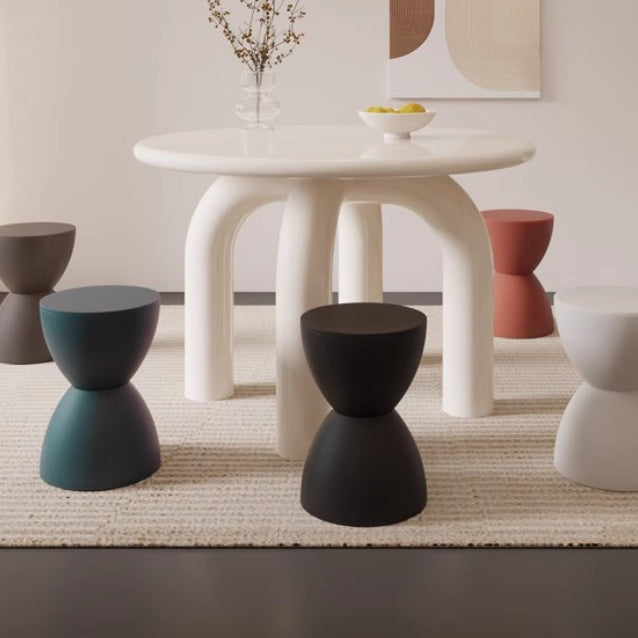Minimalistischer Kunststoffstuhl - Sanduhrform in Schwarz für Modernes Wohnzimmer 14