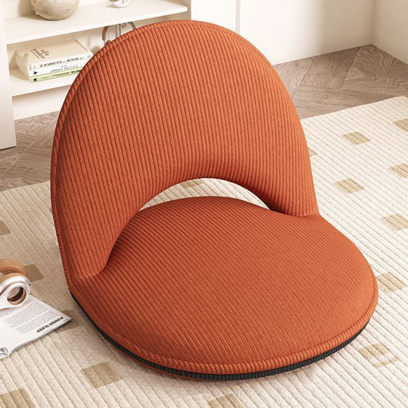 Minimalistischer Ovaler Akzentstuhl - Lammwolle Cord in Grün für Wohnzimmer Decor 10