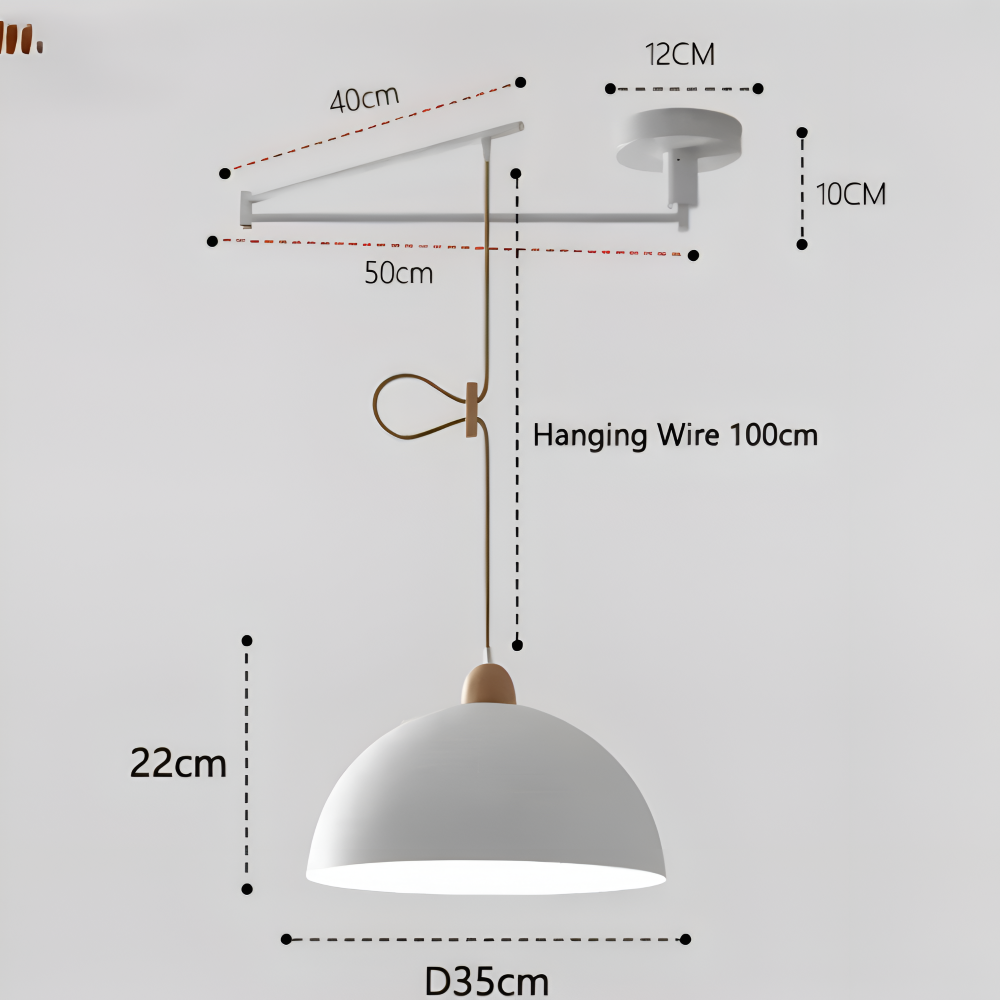 ModerLite Pendelleuchte - Verstellbare Eisen Kuppel Hängelampe