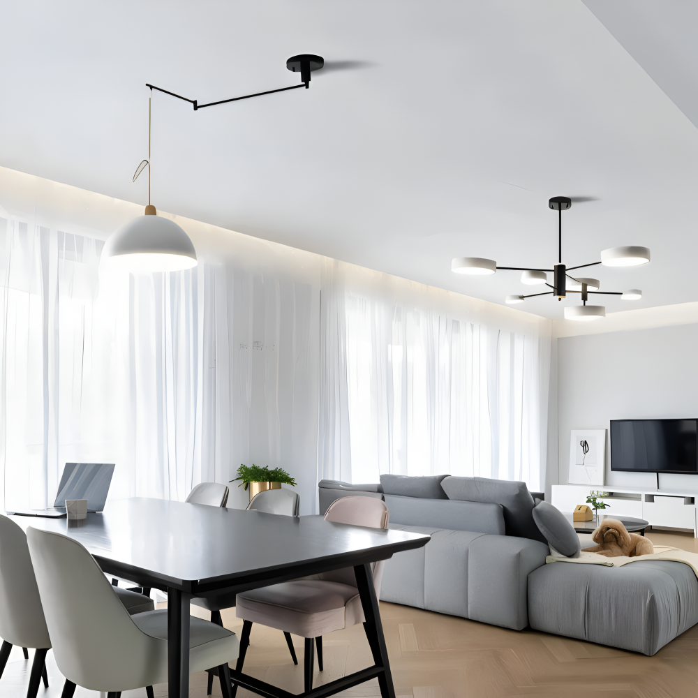 ModerLite Pendelleuchte - Verstellbare Eisen Kuppel Hängelampe