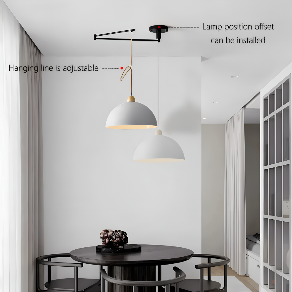 ModerLite Pendelleuchte - Verstellbare Eisen Kuppel Hängelampe