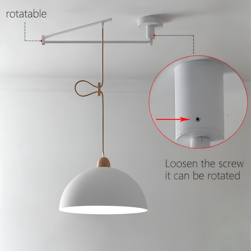 ModerLite Pendelleuchte - Verstellbare Eisen Kuppel Hängelampe