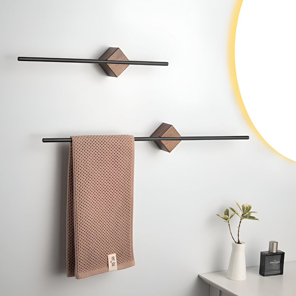 Moderner Acryl/Edelstahl Handtuchhalter - 40/50cm Wand-Badetuchhalter - Minimalistisches Design für Bad & Küche