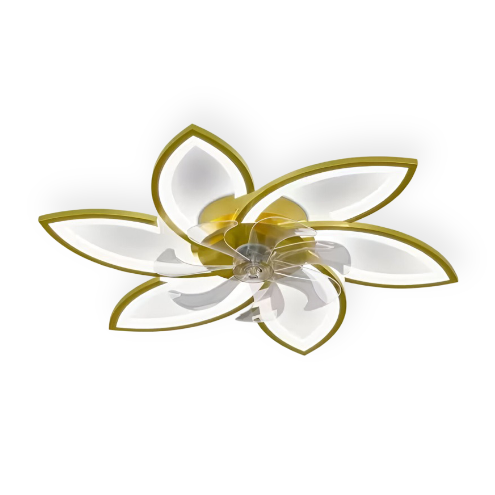 Moderner Schwarzer Deckenventilator mit Licht - Smarte Dimmbare Lampe mit Fernbedienung - 6 Einstellbare Ventilatorgeschwindigkeiten