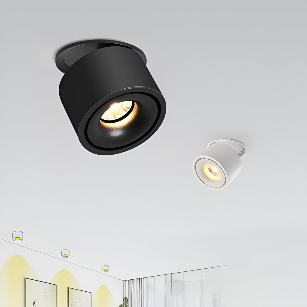 Moderne Zylindrische LED Downlight - Deckenleuchte mit Einstellbarer Helligkeit