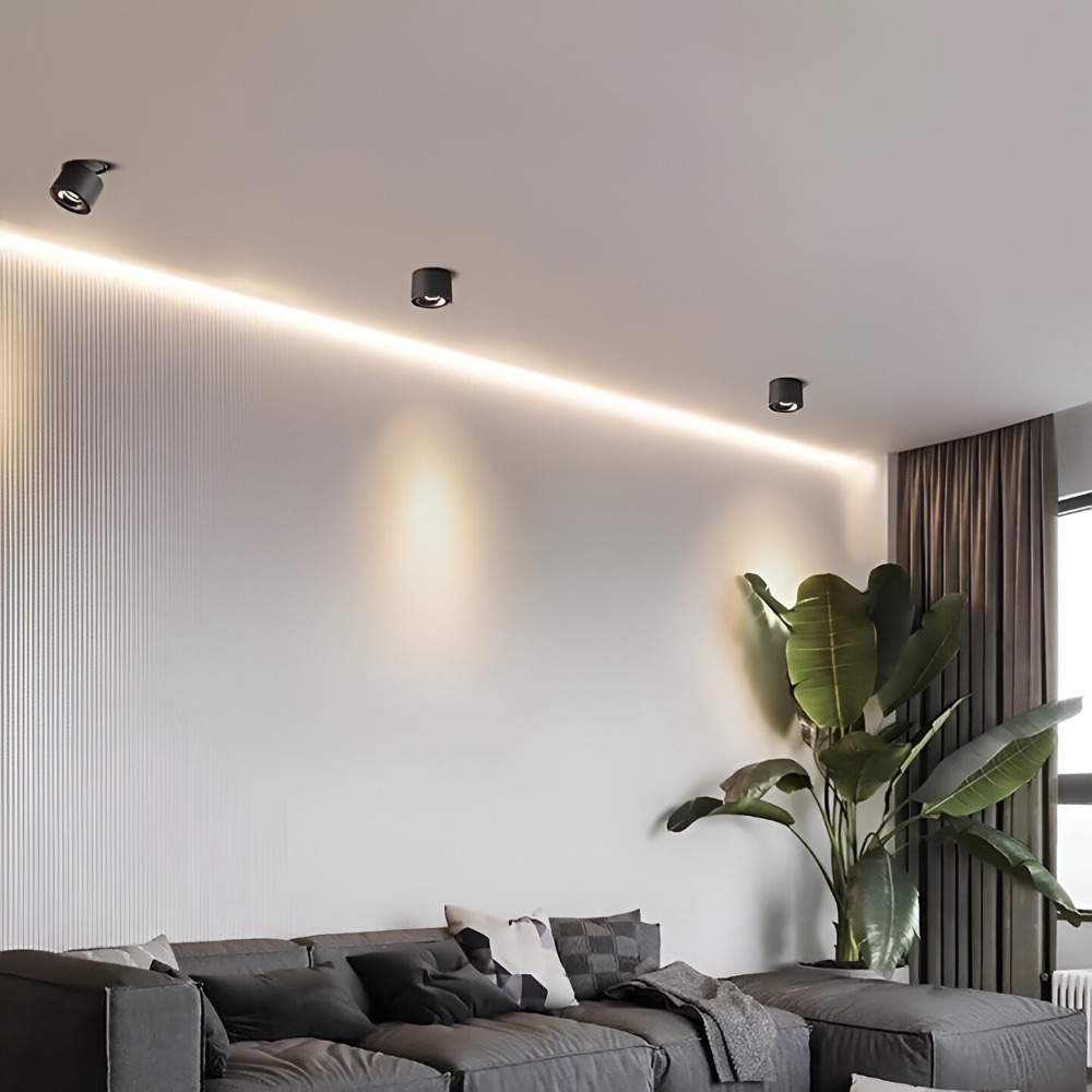 Moderne Zylindrische LED Downlight - Deckenleuchte mit Einstellbarer Helligkeit