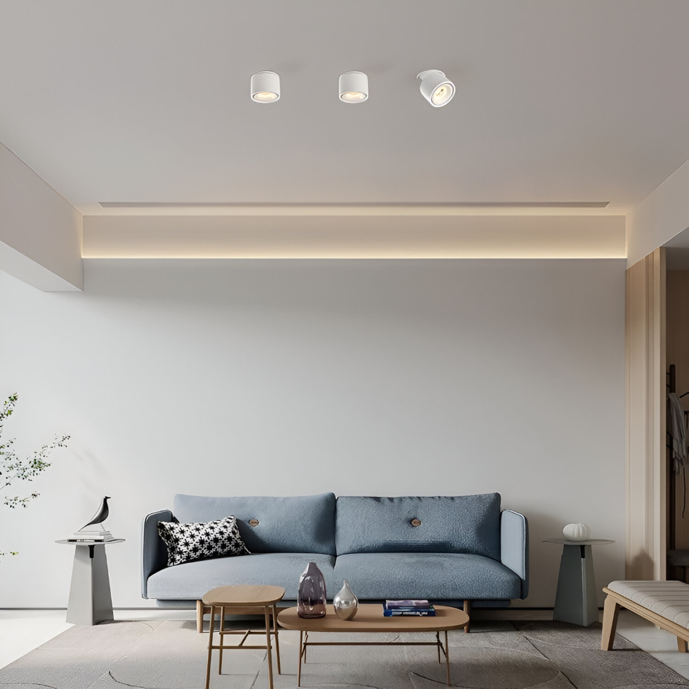 Moderne Zylindrische LED Downlight - Deckenleuchte mit Einstellbarer Helligkeit